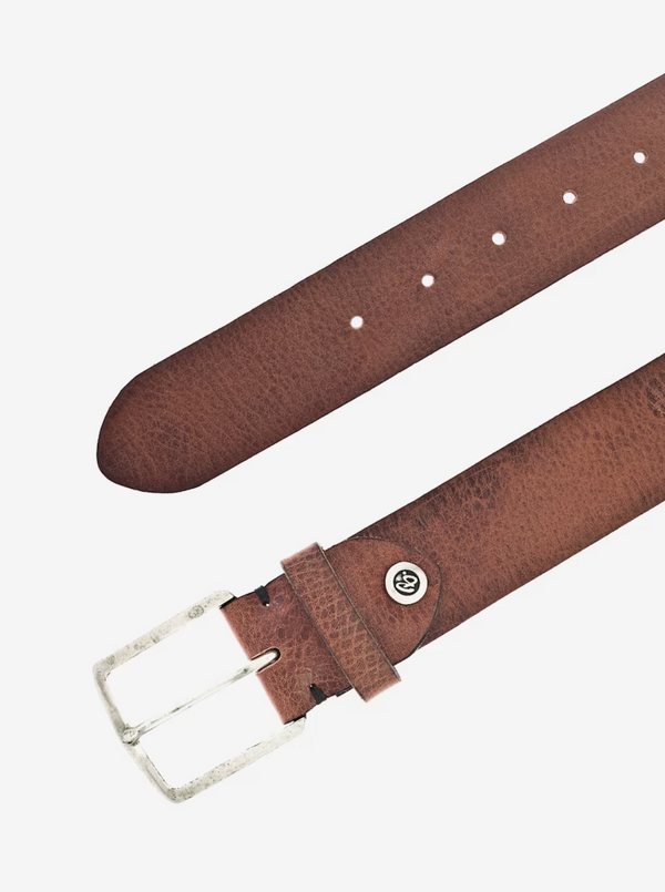 Zac Belt - Tan & Silver