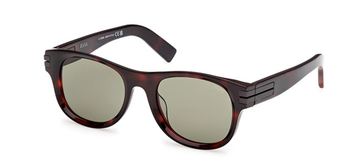 EZ0268 - Red Havana / Green Lens