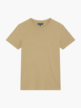 LUCIO LINEN-COTTON T-SHIRT - DRIED MOSS
