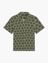 ROBERTO LINEN SHIRT - DARK OLIVE