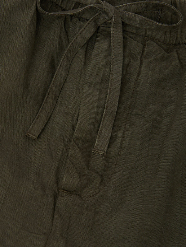 OSCAR LINEN TROUSERS - SEAWOOD