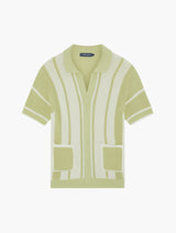 FABRICIO CROCHET CARDIGAN - PISTACHIO