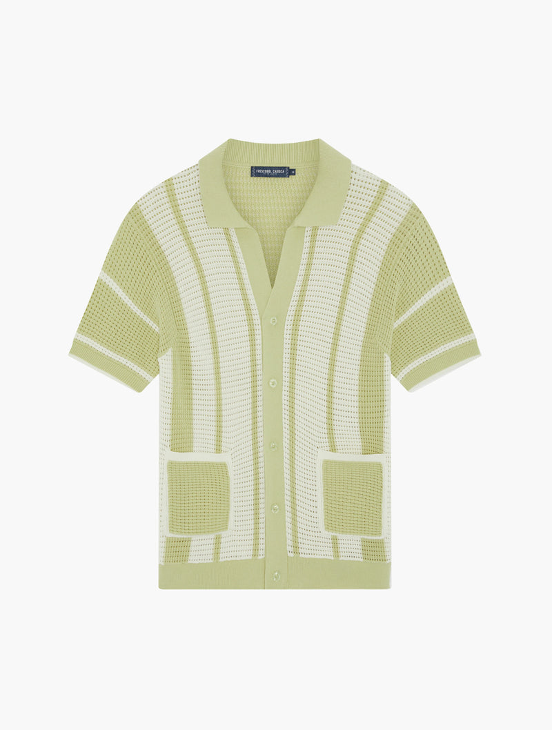 FABRICIO CROCHET CARDIGAN - PISTACHIO