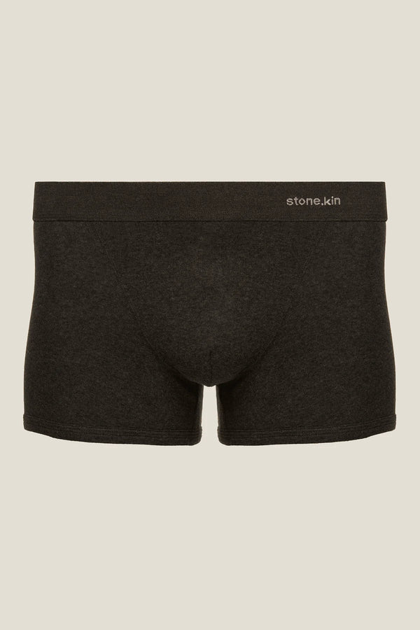 2 X BOXER BRIEF IN ORGANIC COTTON RIB - TAR / TAR