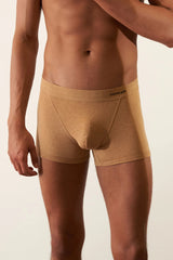 2 X BOXER BRIEF IN ORGANIC COTTON RIB - PANDANUS & CAMEL