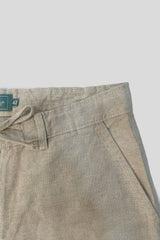 Linen Bermuda Shorts - Beige