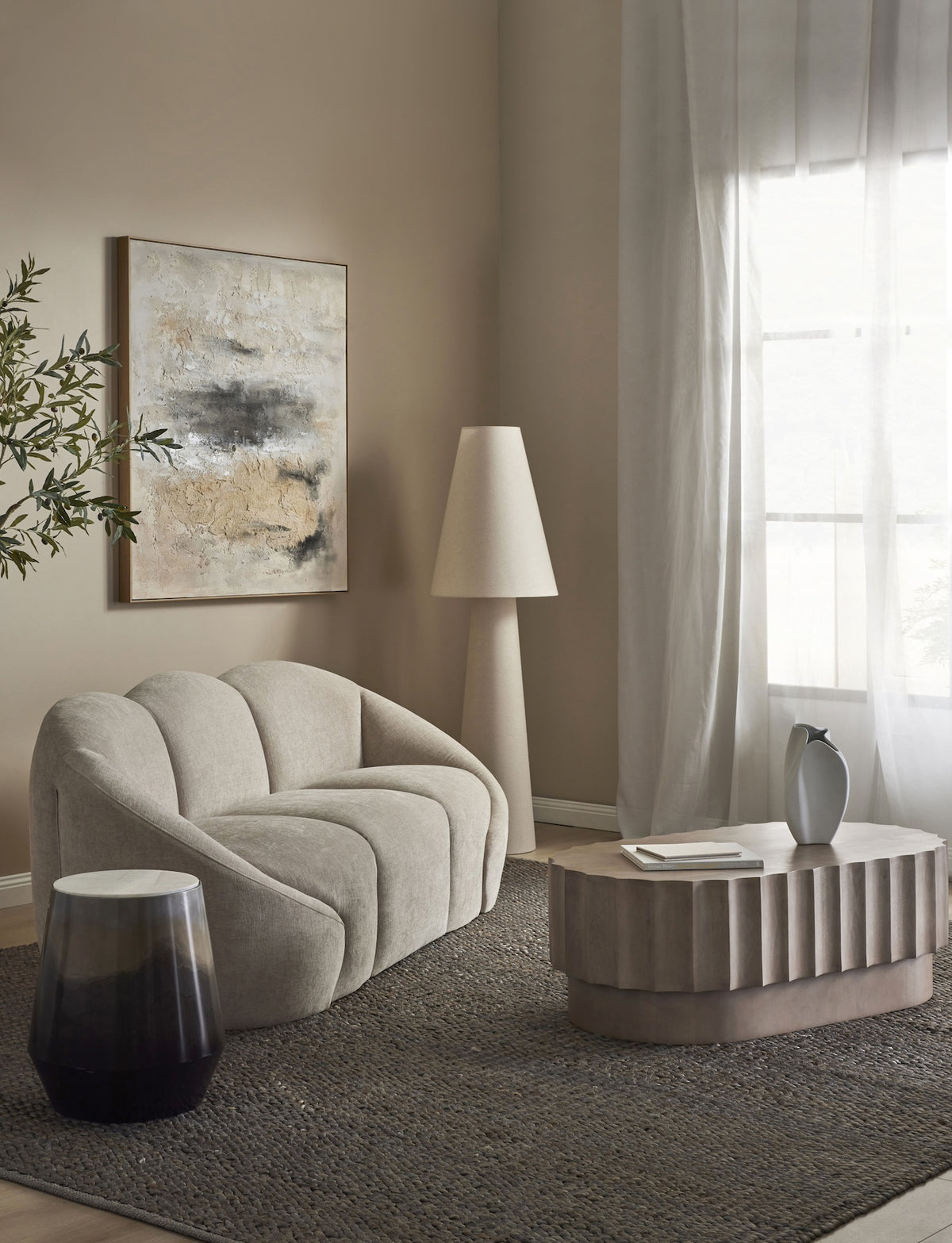 Fluted Coffee Table