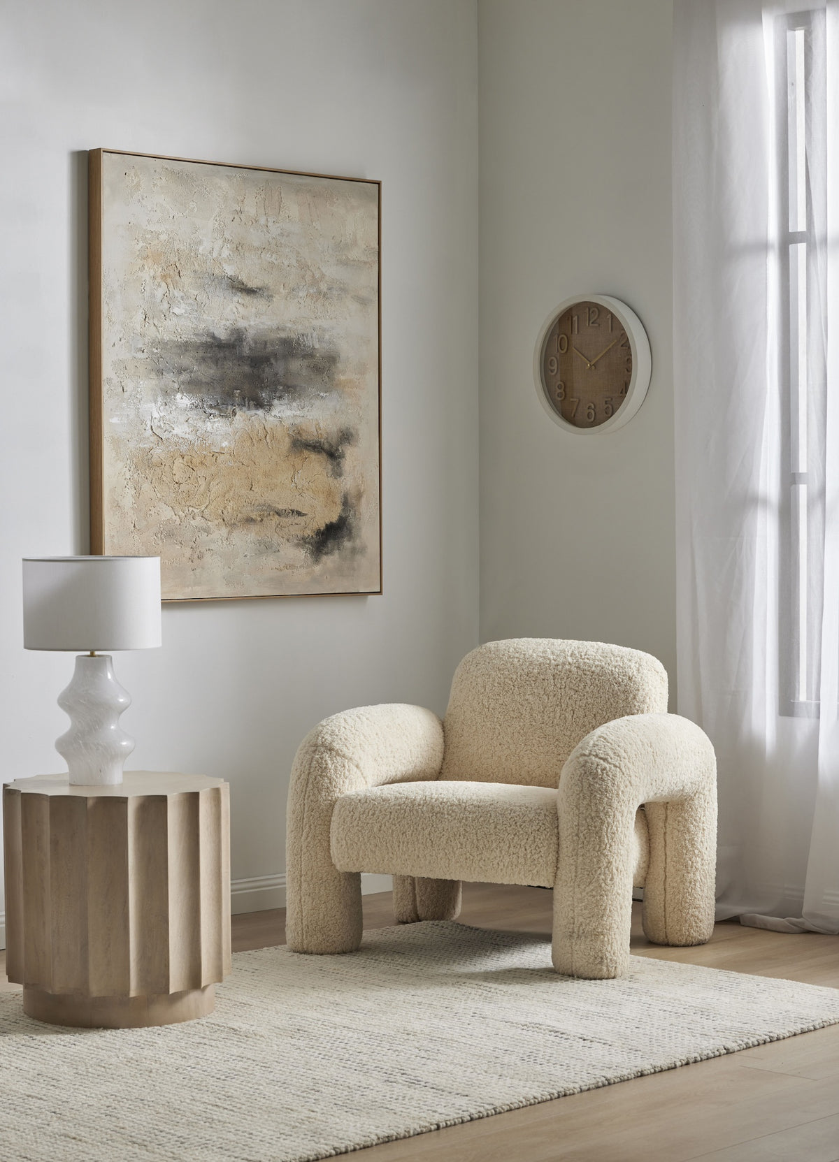 Fluted Side Table