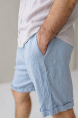 Linen Shorts - Natural
