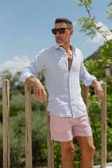 Linen Shirt - Light Blue