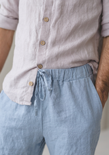 Linen Shorts - Natural