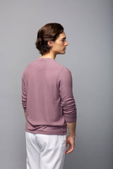Crewneck Bamboo Knit Sweater - Mauve