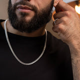 925 Sterling Silver Miami Cuban Chain Necklace 7mm/24"