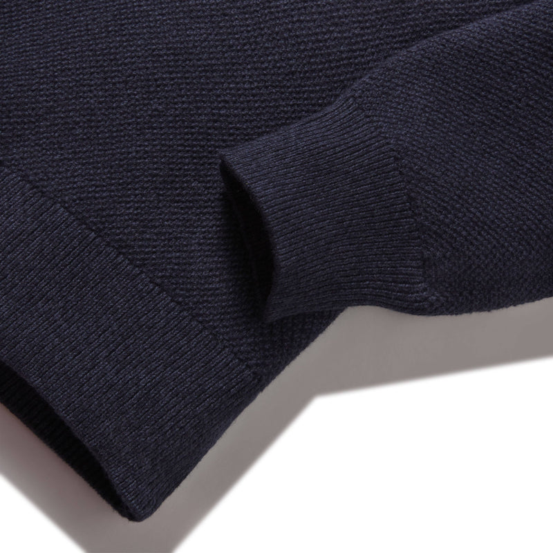Cotton Cashmere Crew - Navy