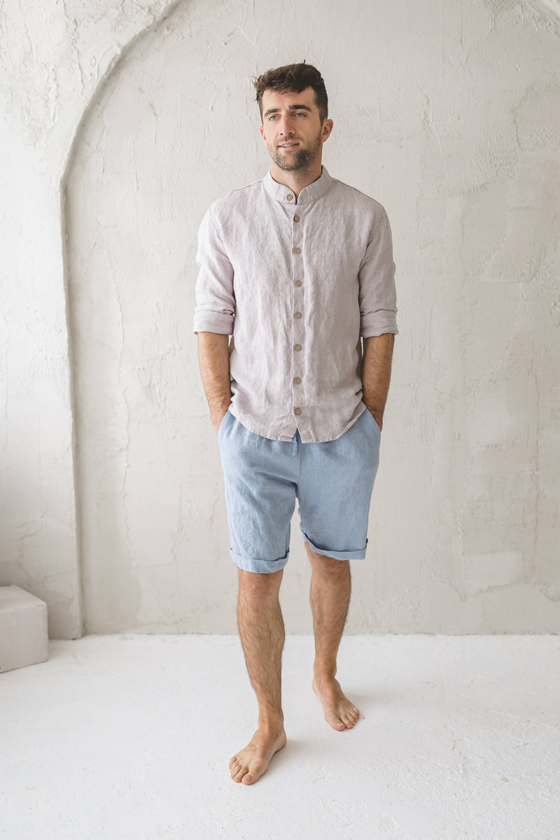 Linen Shorts - Natural