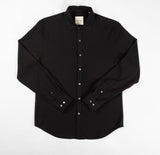 Luxe Black Long Sleeve Shirt - Onyx
