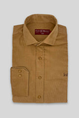 Microcord shirt - Camel