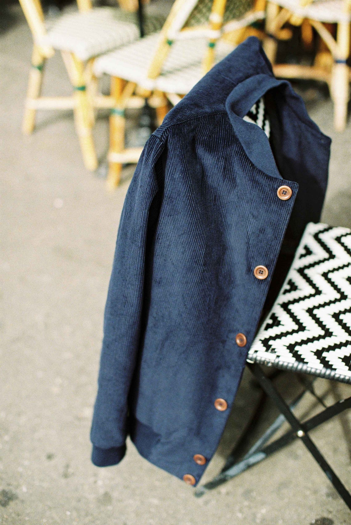 Corduroy Bomber Jacket - Navy