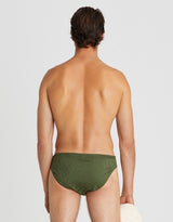 Racer Swim Brief - Olive