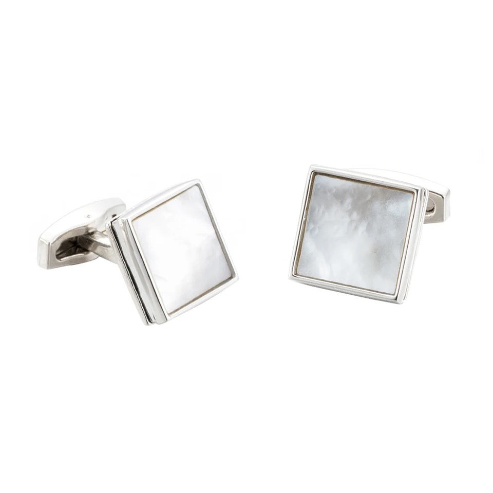 Square Cufflinks - Mother of Pearl