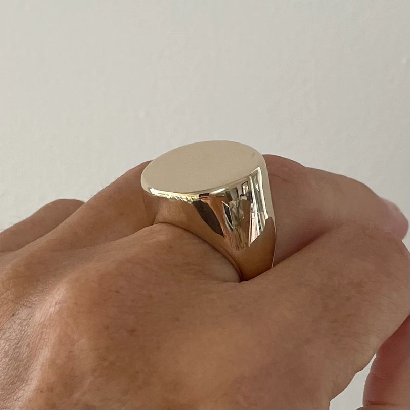 GRAND BRAND RING - SOLID BRONZE