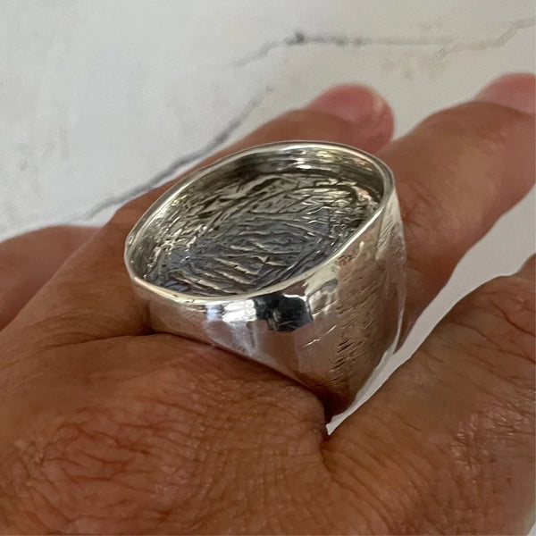 HIDE RING - SOLID SILVER