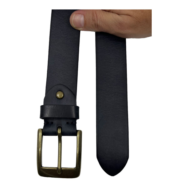 Leather belt - Carbon