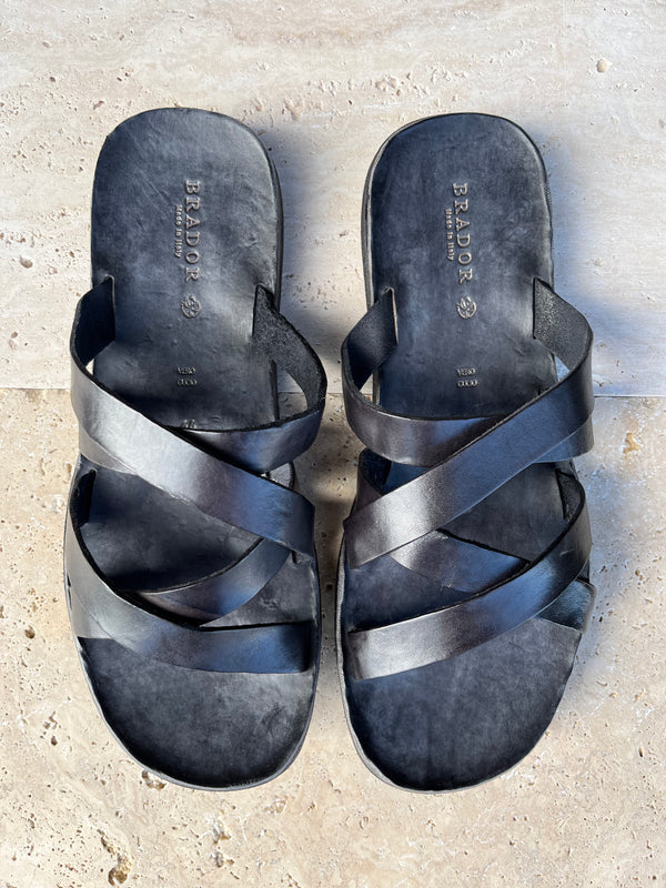 STREET Sandals - Washed Black