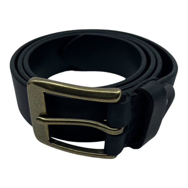 Leather belt - Carbon