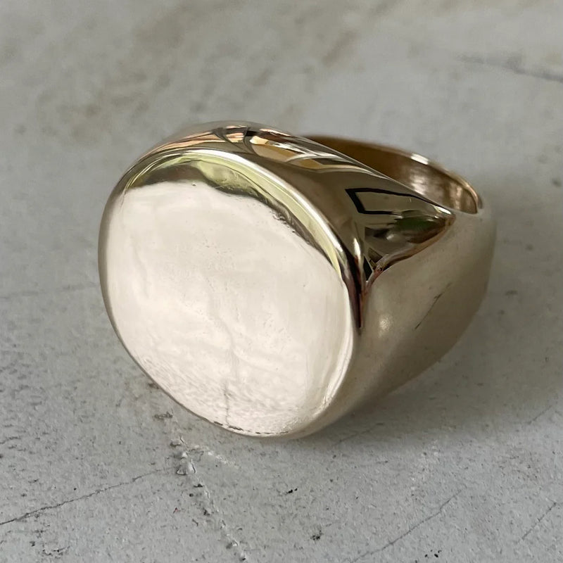 GRAND BRAND RING - SOLID BRONZE