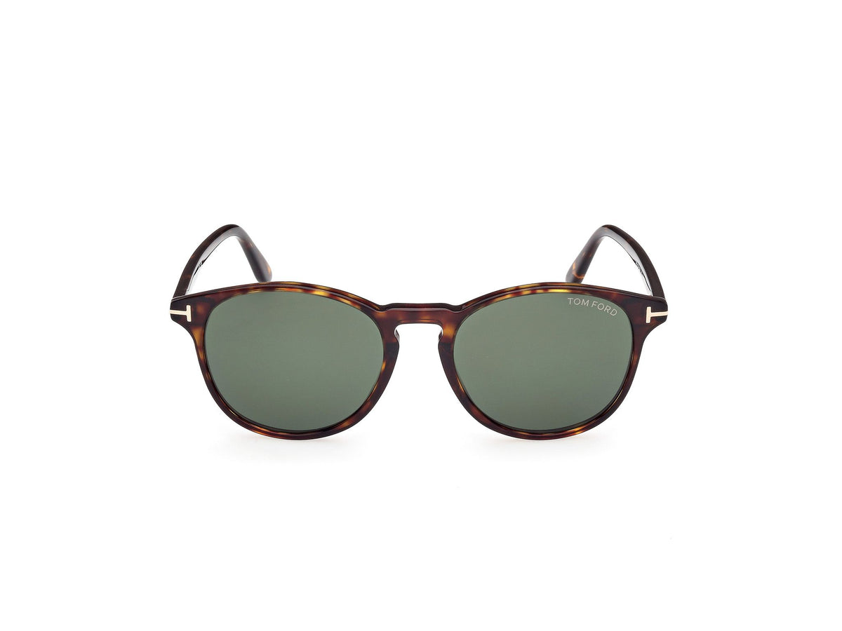 Lewis Sunglasses - Dark Havana / Green Lens