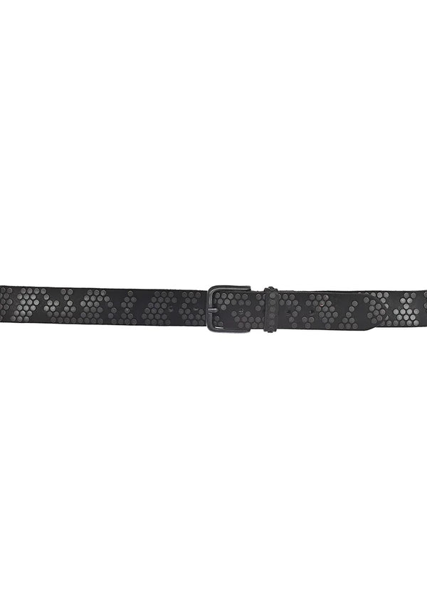 Tiger Studded Belt - Black