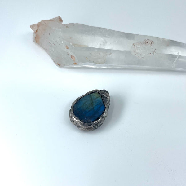 Freeform labradorite pendant