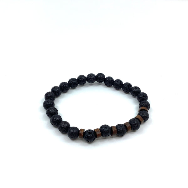 Lava stone stretch bracelet