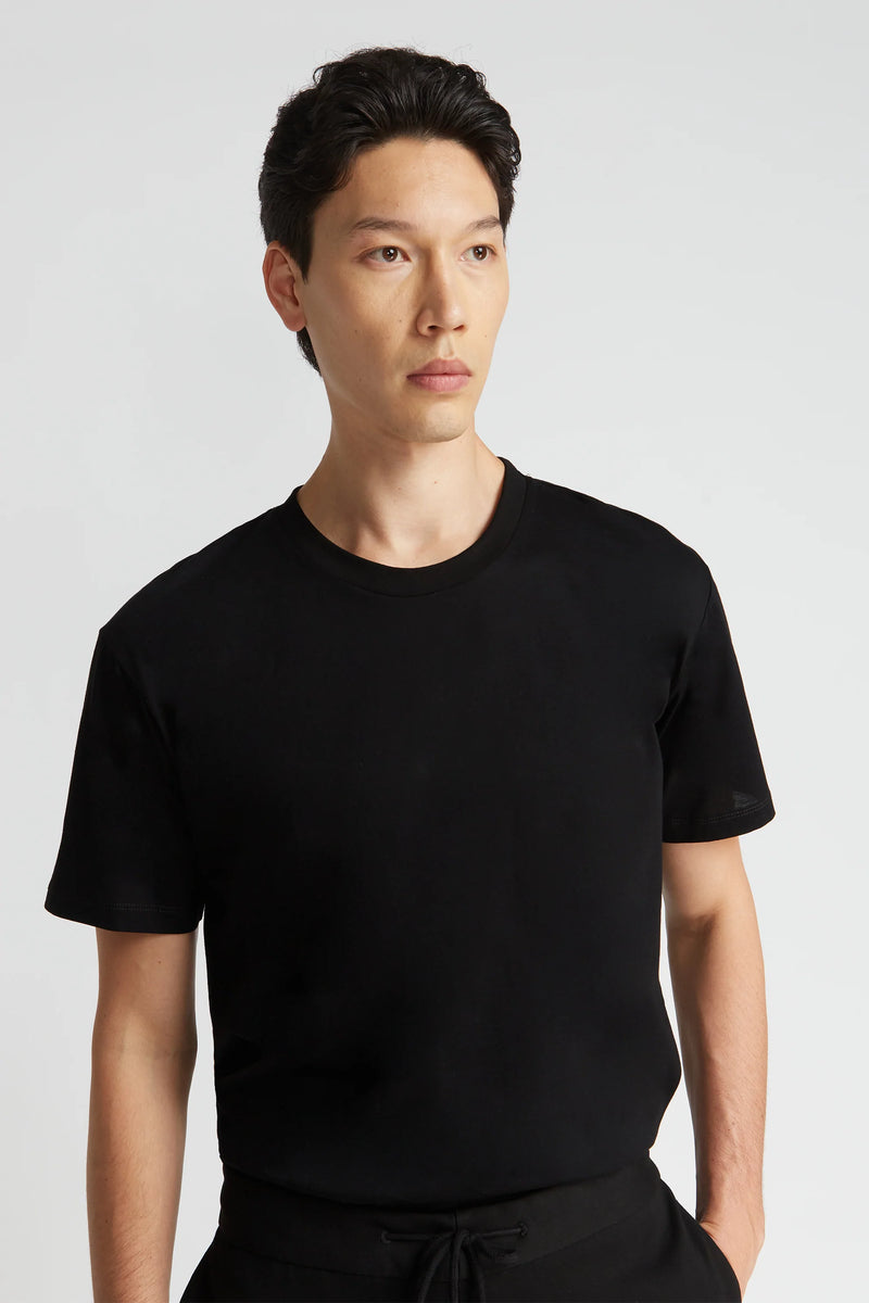 OSKAR CREW T SHIRT - Black